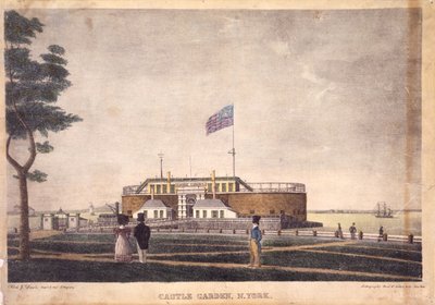 Castle Garden, New York by Alexander Jackson Davis